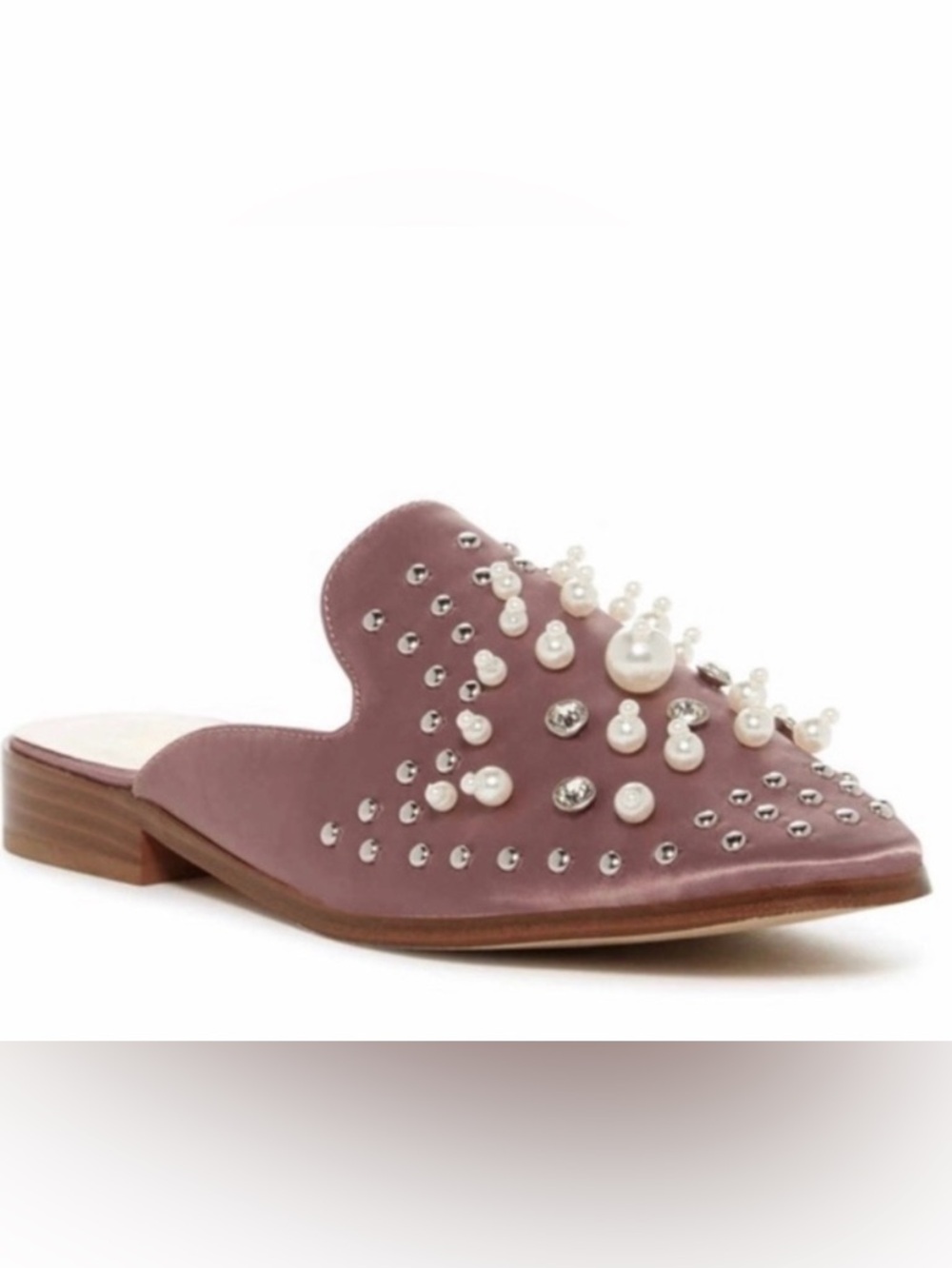 CATHERINE MALANDRINO Pillary Pearl & Crystal Slip-On Mule - Picture 3 of 9